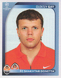 Oleksiy Gay Shakhtar Donetsk samolepka UEFA Champions League 2008/09 #477